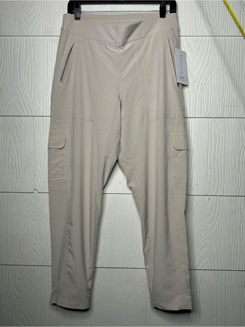 Athleta Men's Cargo Travel Pants in Light Beige